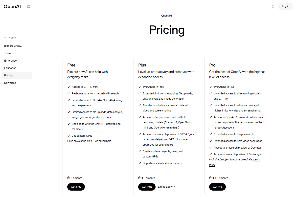 ChatGPT’s Pricing Plans