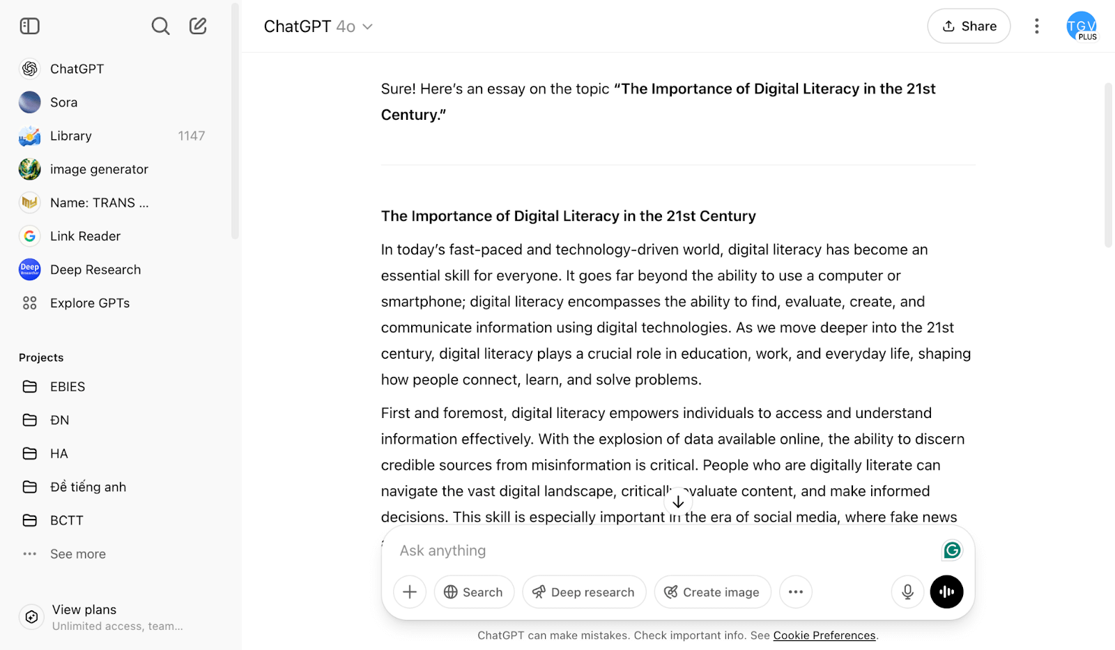 Random Topic Generated From ChatGPT