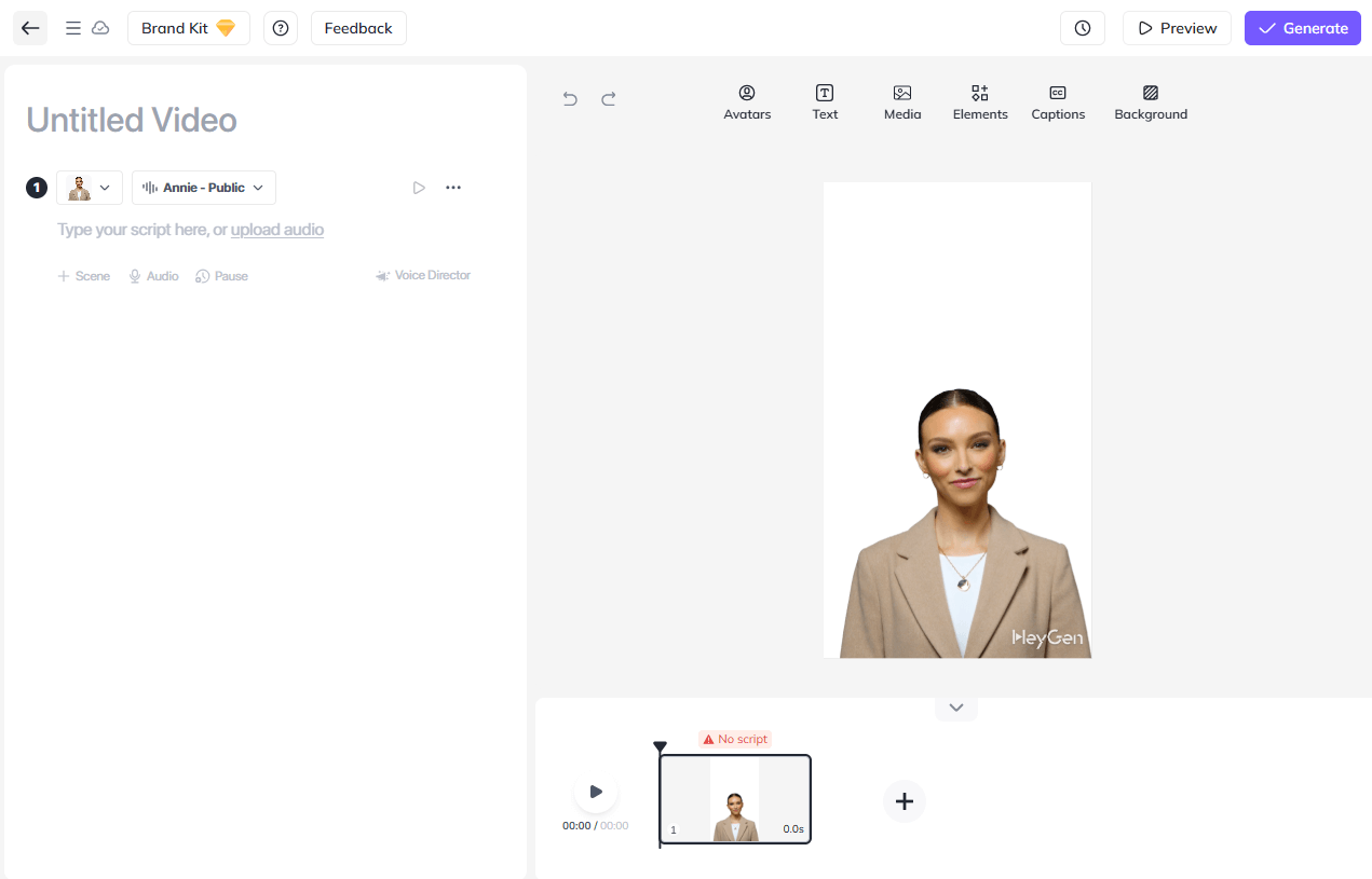 The AI Video Creation Feature of HeyGen