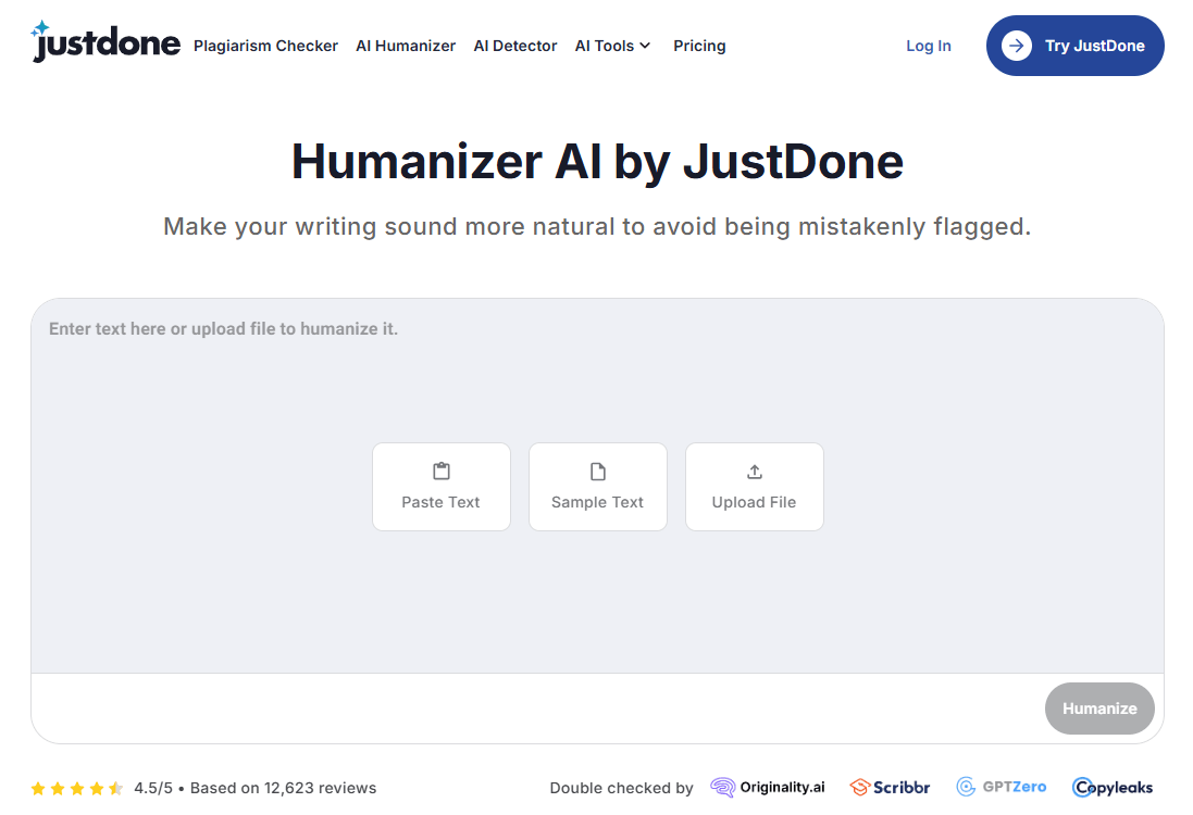 AI Humanizer by JustDone AI