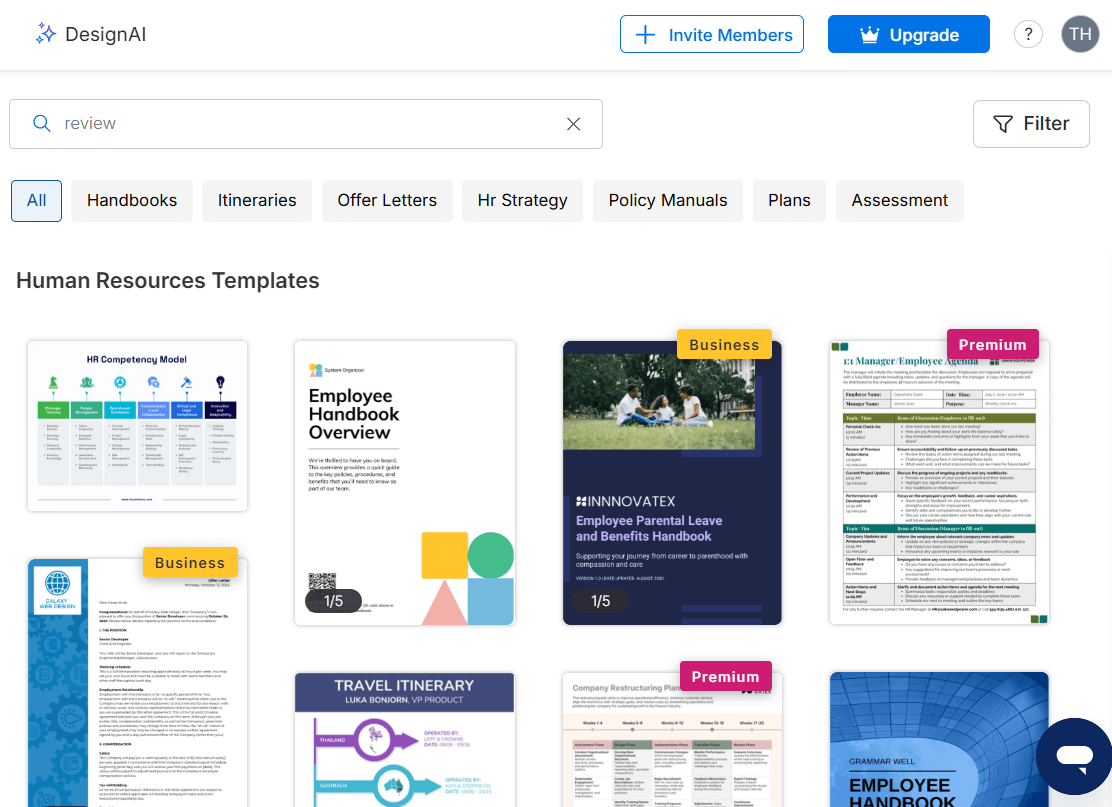 Vennage’s Visual Performance Review Generator