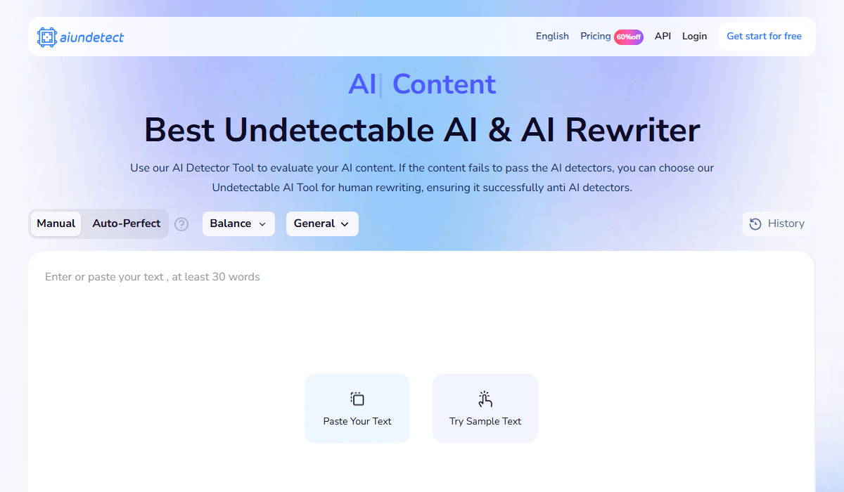 AI Undetect—A StealthWriter Alternative with a very simple UI