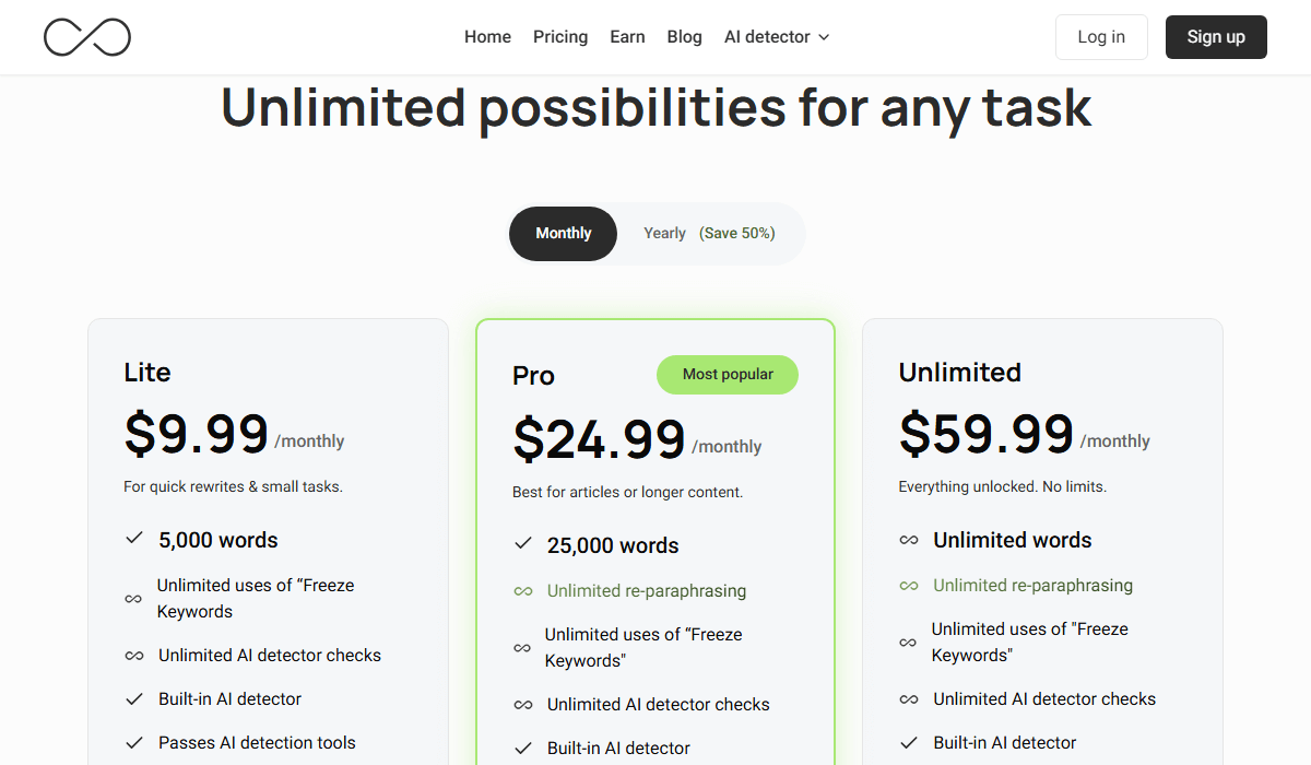 GPTinf Pricing Plan