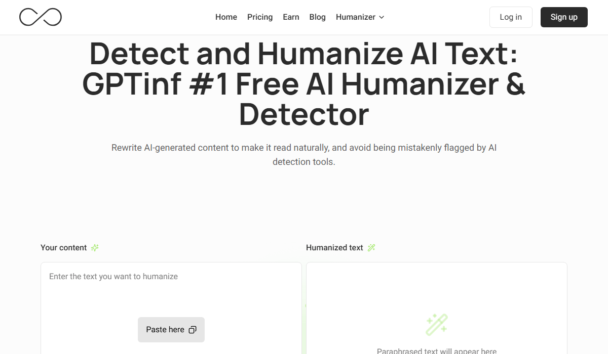 GPTinf—A StealthWriter Alternative that lets you freeze keywords