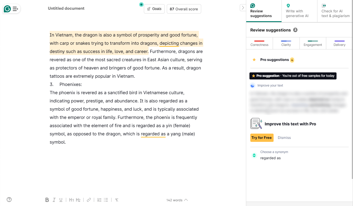 Grammarly—a grammar-focused Paperpal alternative
