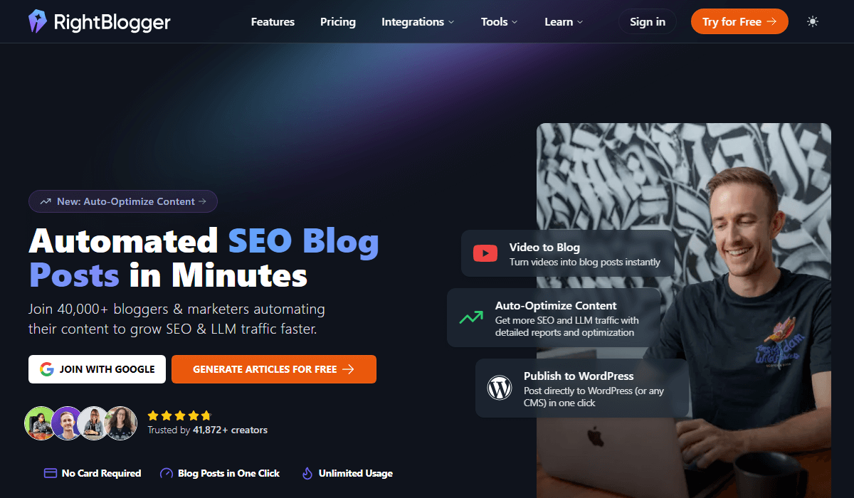 Rightblogger—Gravitywrite Alternative for SEO blogging