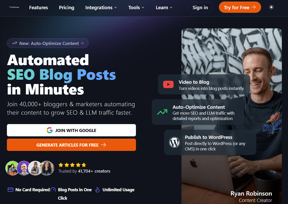 RightBlogger: A Top Jasper AI Alternative for Automated SEO Blog Posts