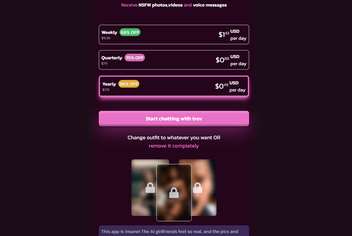 Pricing Plans of Kupid AI