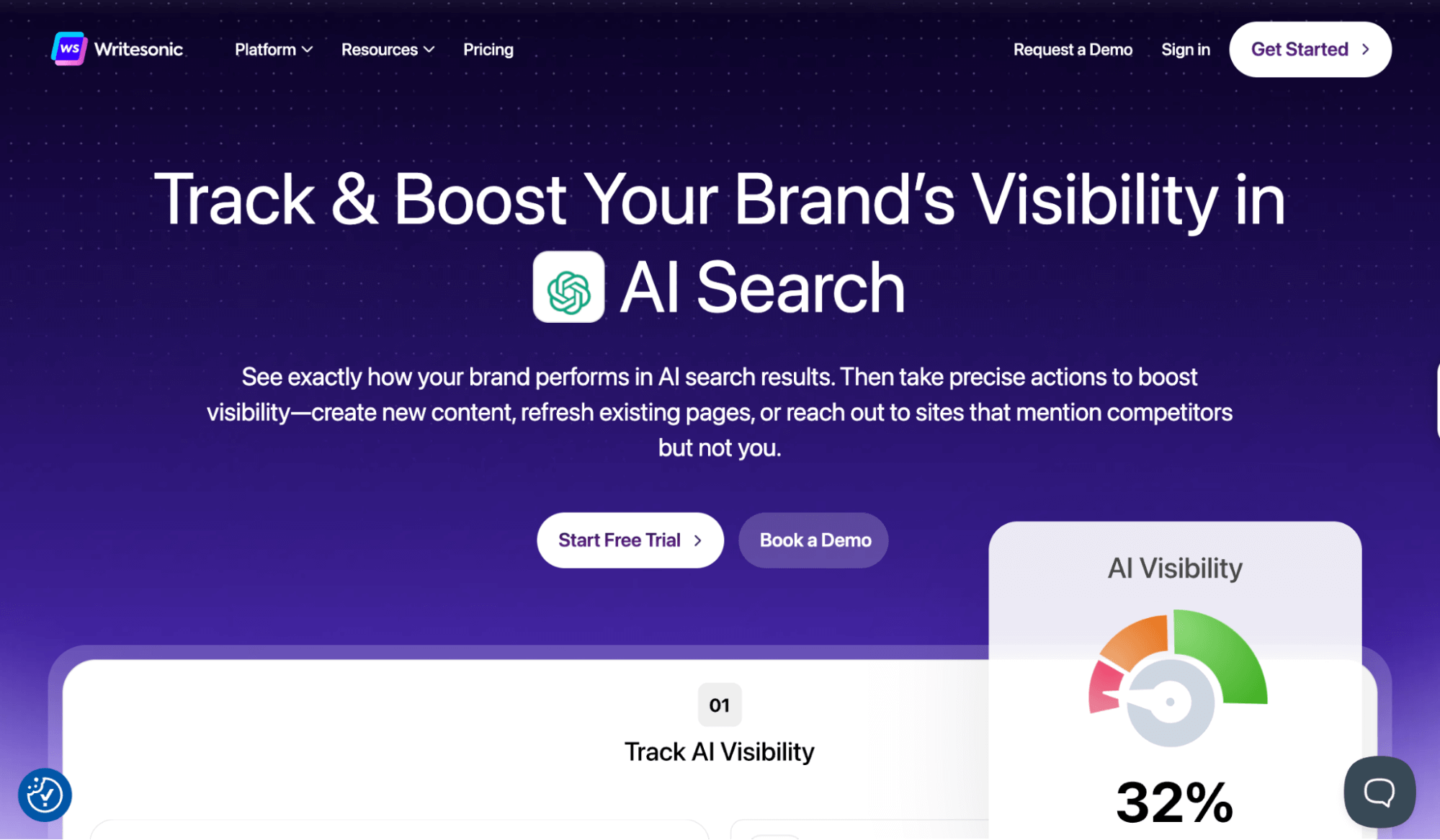 Writesonic vs Rytr: WriteSonic Writing Tool’s Homepage