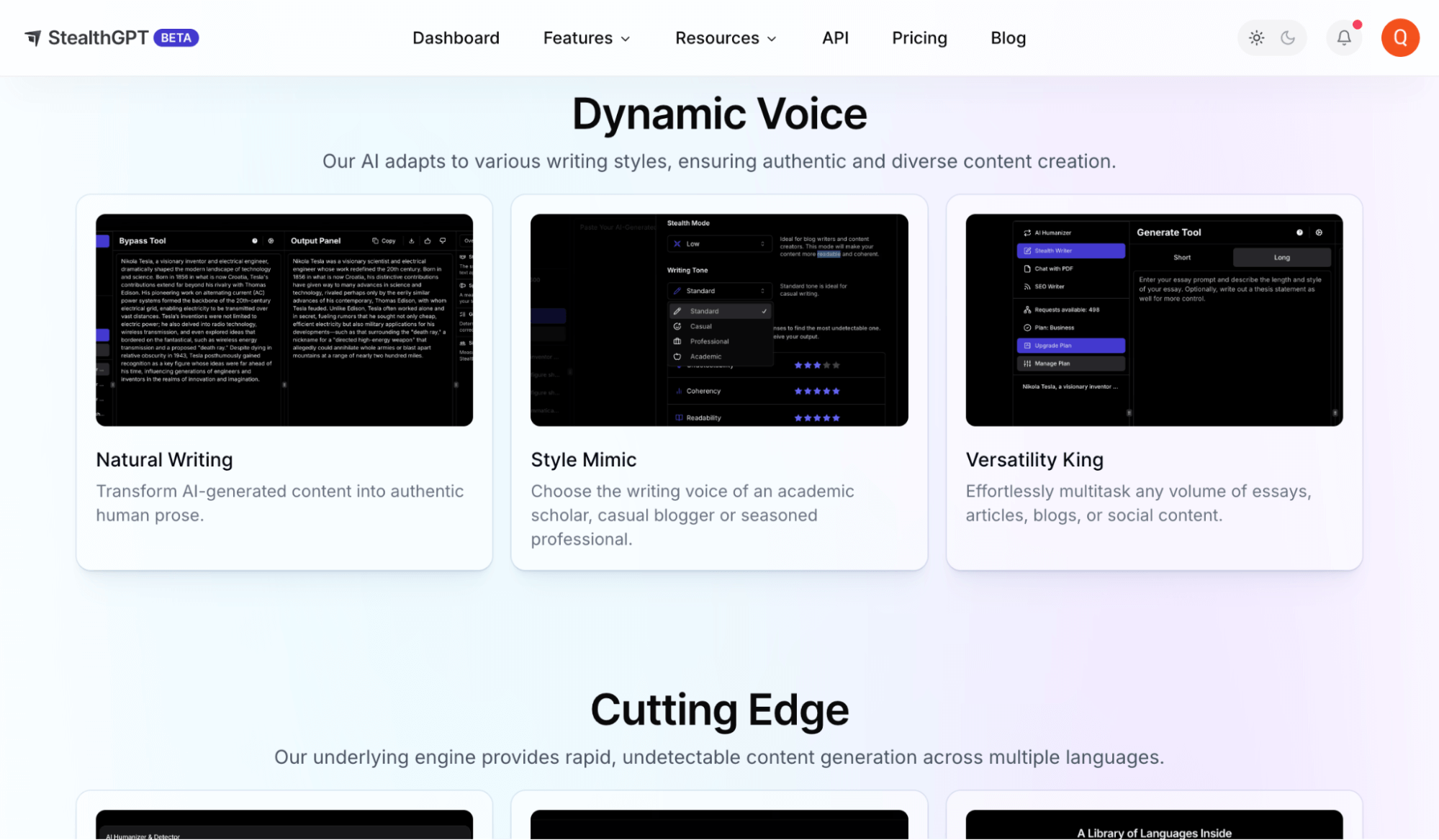 Undetectable AI Free Alternatives: StealthGPT Dynamic Voice