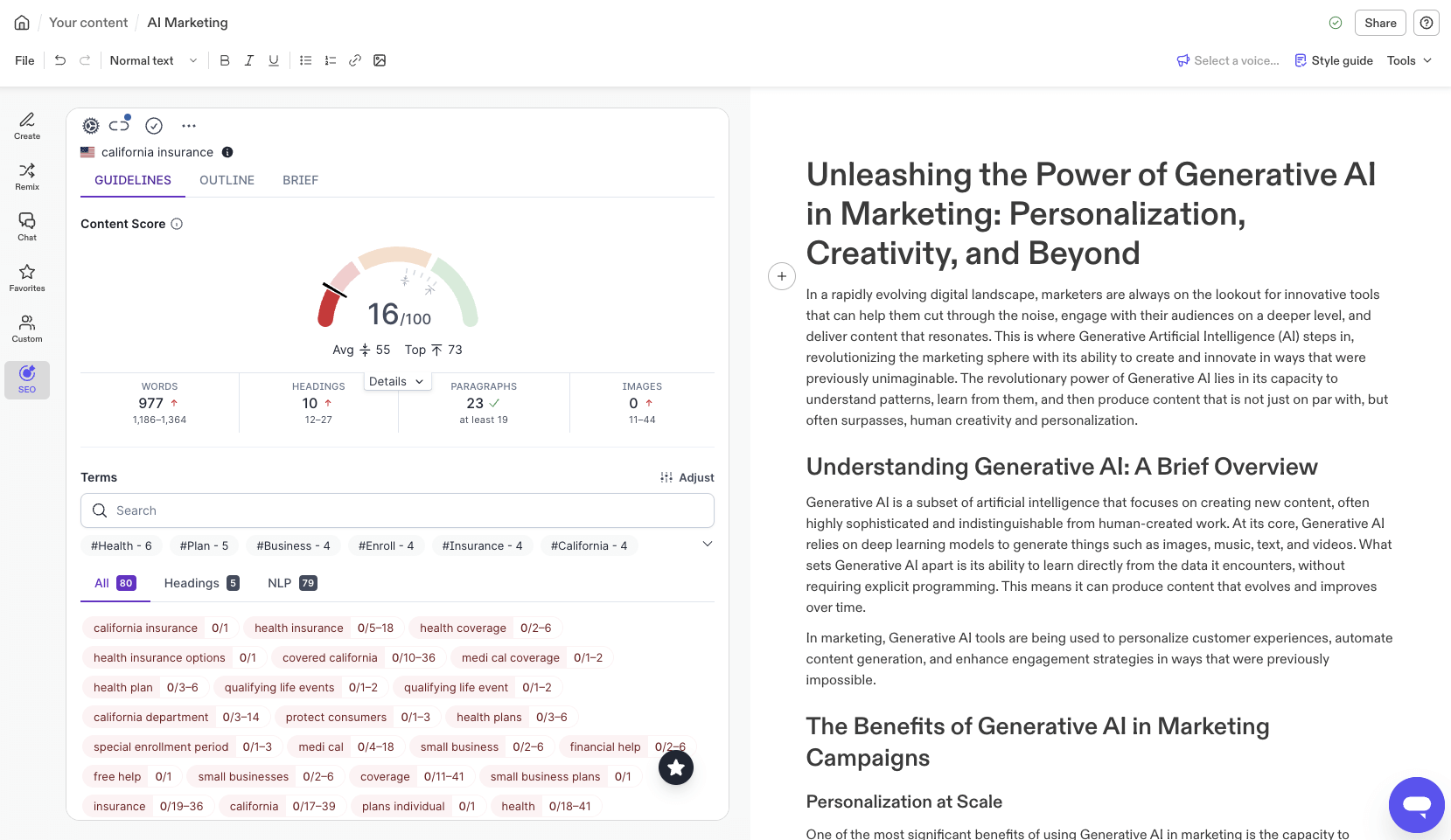 Jasper AI Review: Jasper AI's Surfer SEO Integration