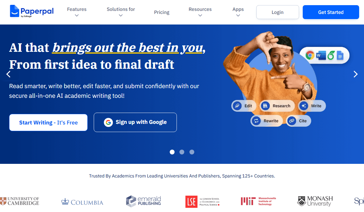Paperpal—GravityWrite Alternative for Academics