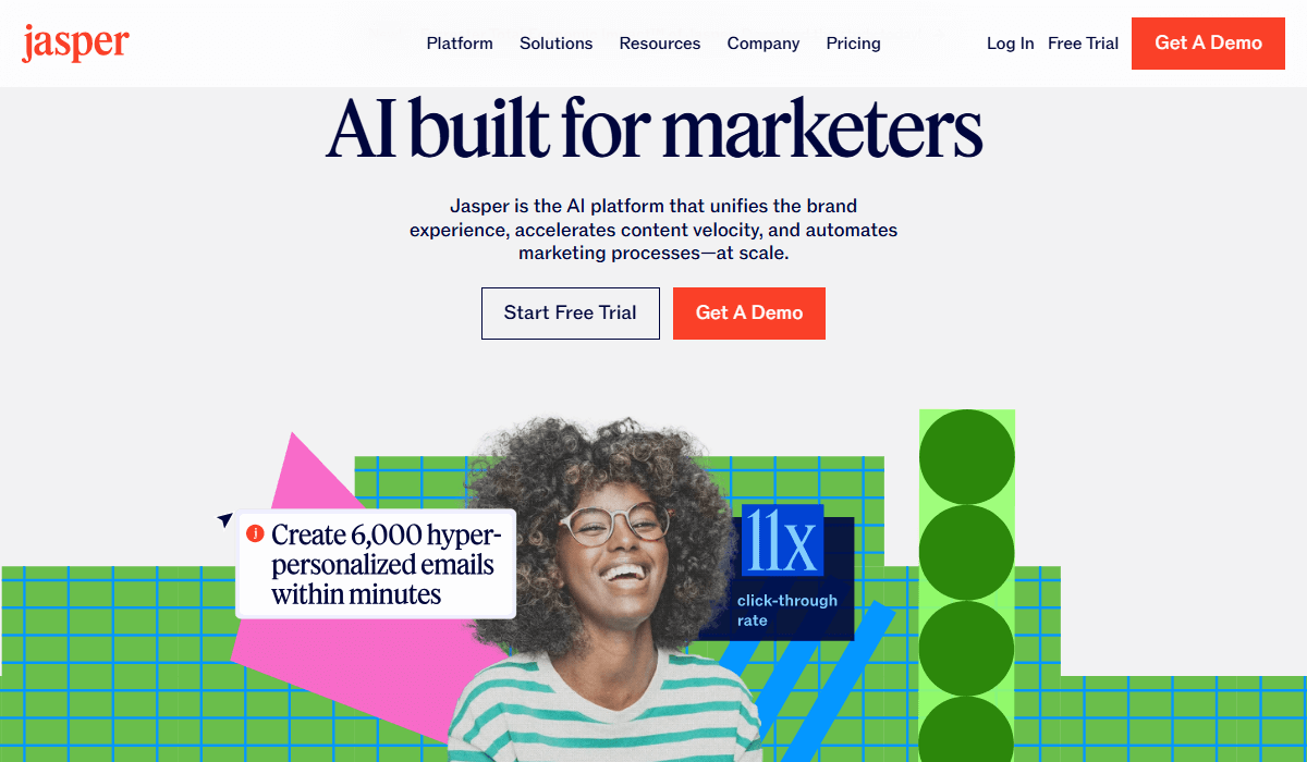 Jasper AI—a business-focused Paperpal alternative
