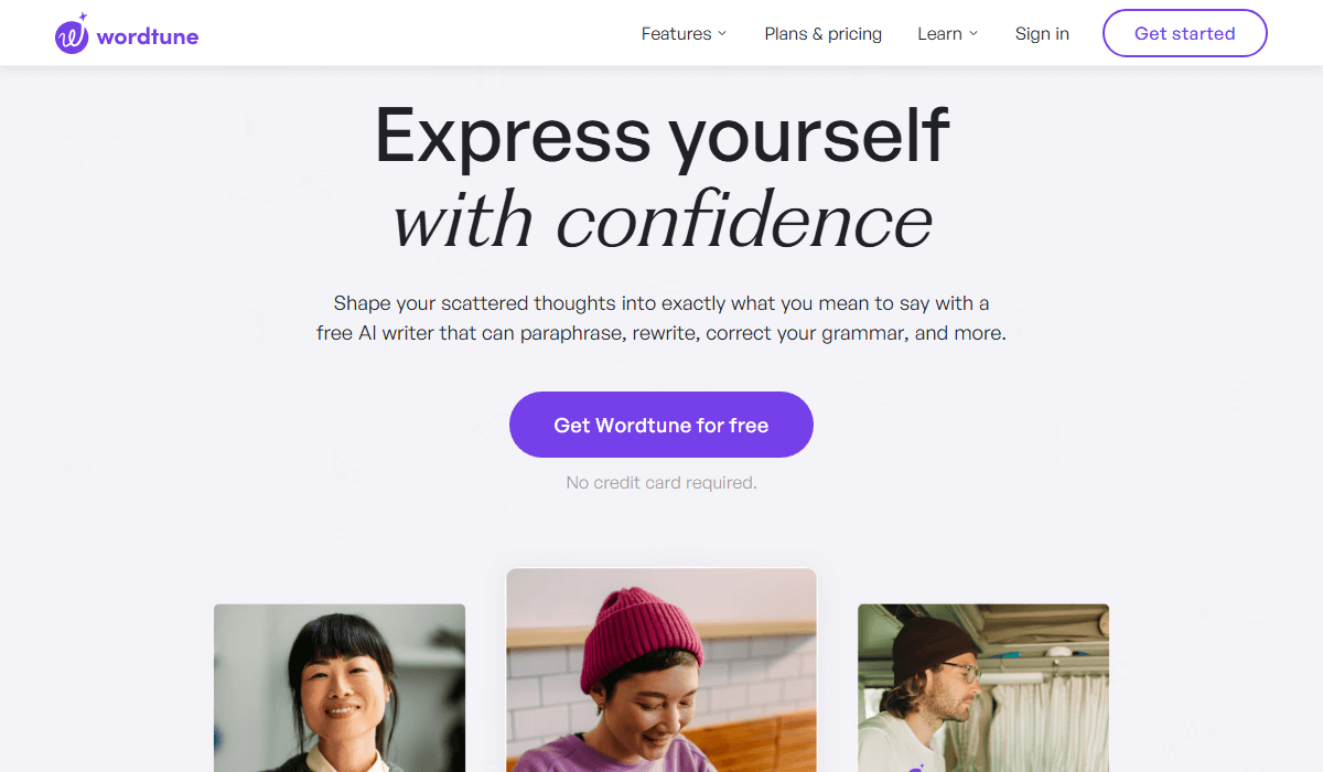 Wordtune – AI tool for rewriting and paraphrasing