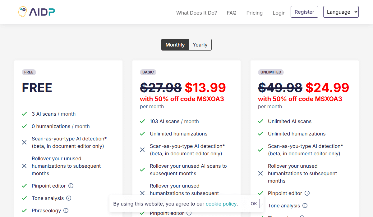 AI Detector Pro Pricing Plan