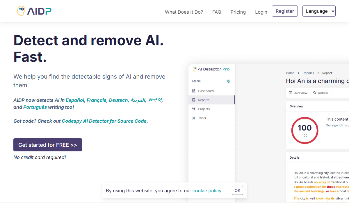 AI Detector Pro fast and simple multi-model AI checker
