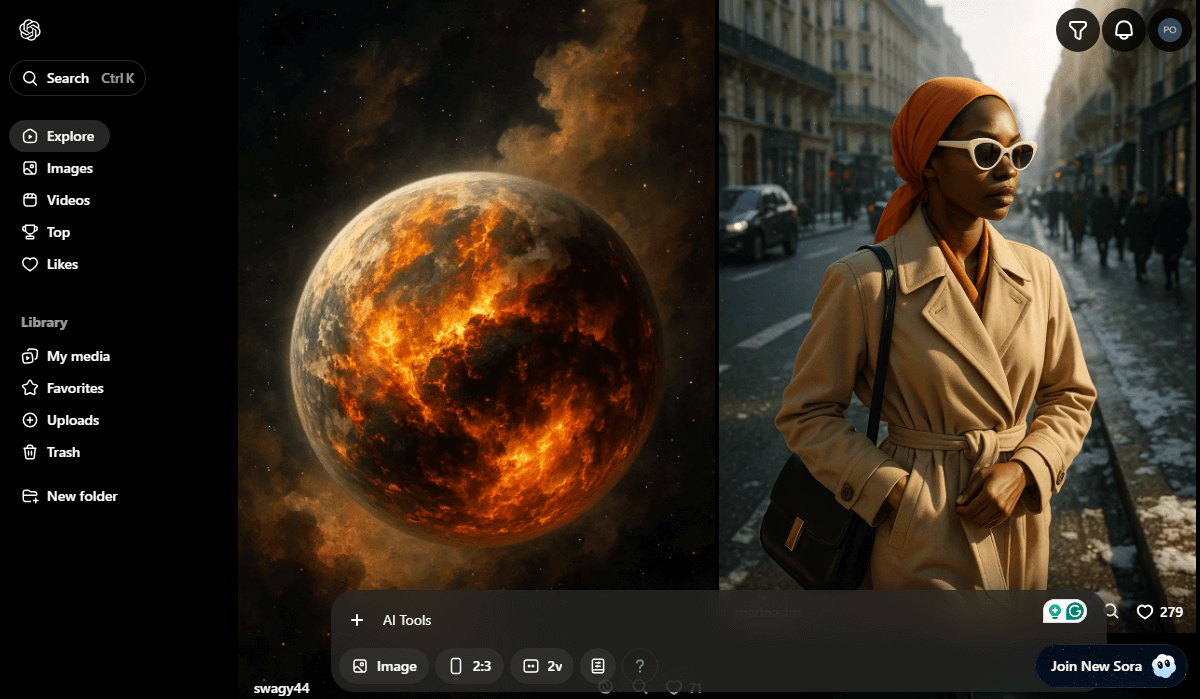 GravityWrite vs ChatGPT: ChatGPT uses DALL-E 3 and Sora for high-quality images and videos