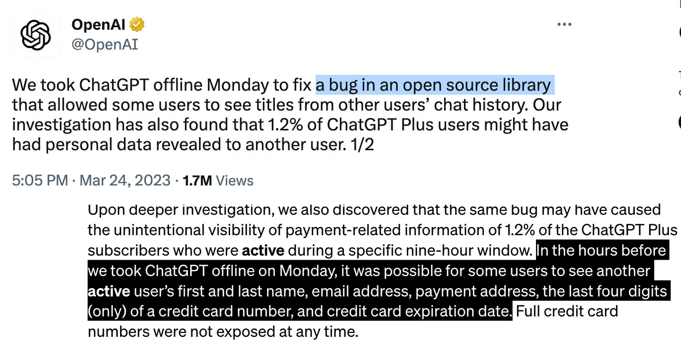 ChatGPT may produce factual errors requiring verification (Source: John Snow Labs)