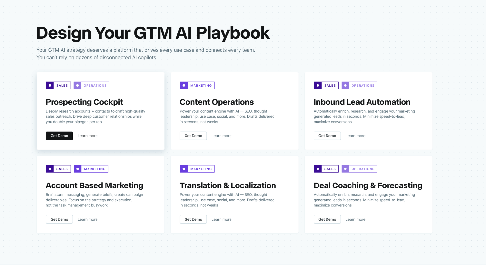 Copy AI is built for GTM strategy and business growth