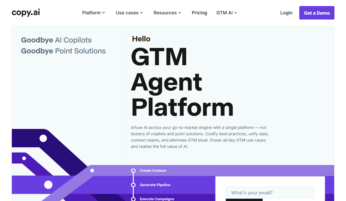 Copy AI – AI-powered GTM automation for business growth