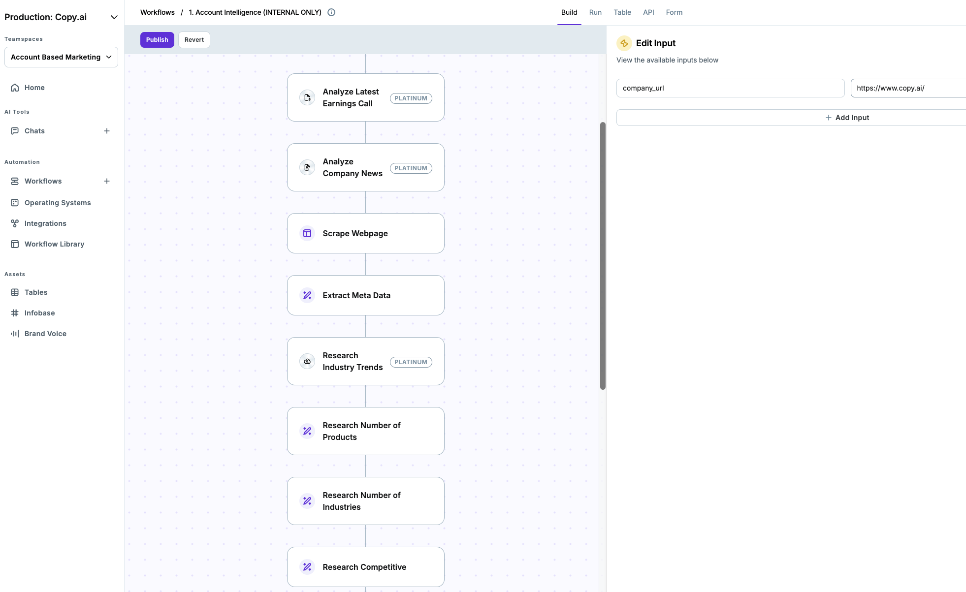 Copy AI enables powerful workflow automation with custom AI agents