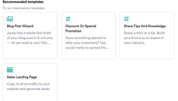 Templates & Blog Post Wizard help overcome writer's block