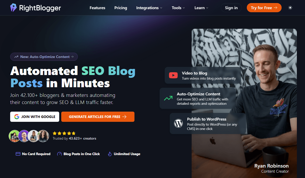 RightBlogger is a tool designed specifically for bloggers