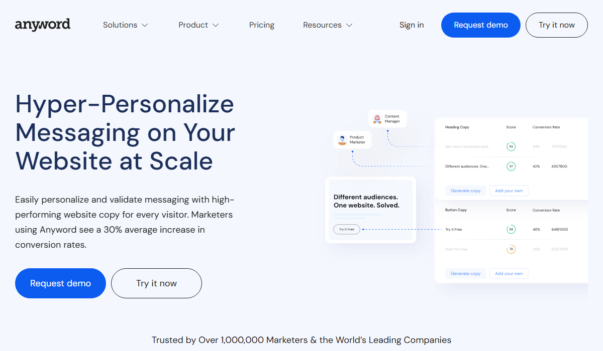 Website Automation for personalized messaging
