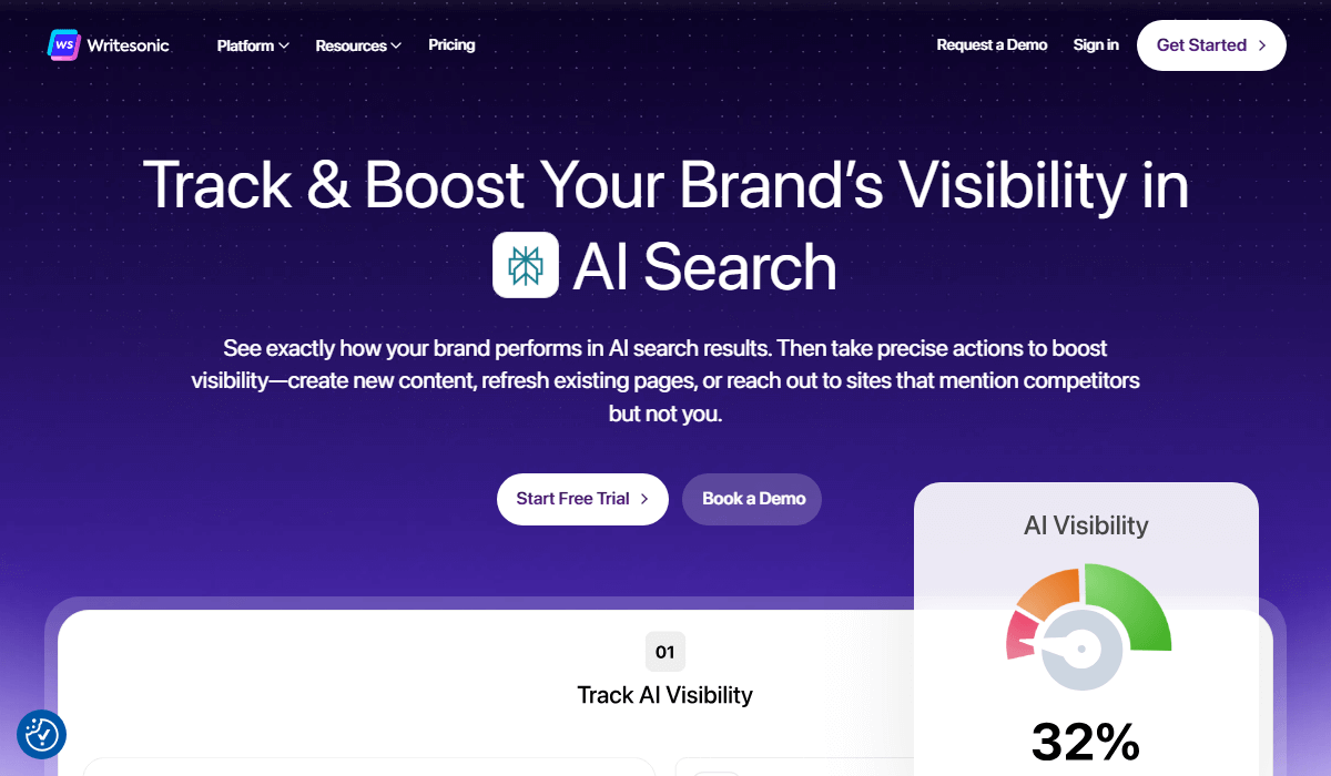 Writesonic helps create original content quickly for businesses