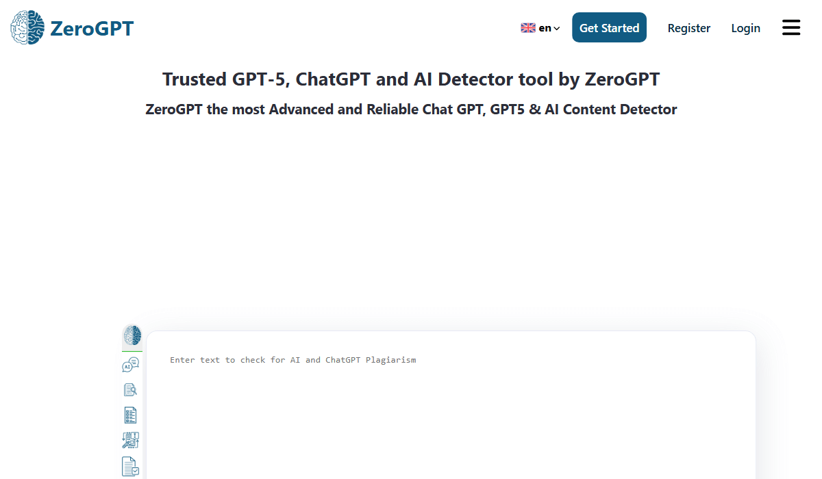 ZeroGPT free and instant AI detection tool