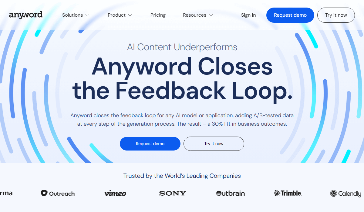 Anyword predicts content performance, not just writes