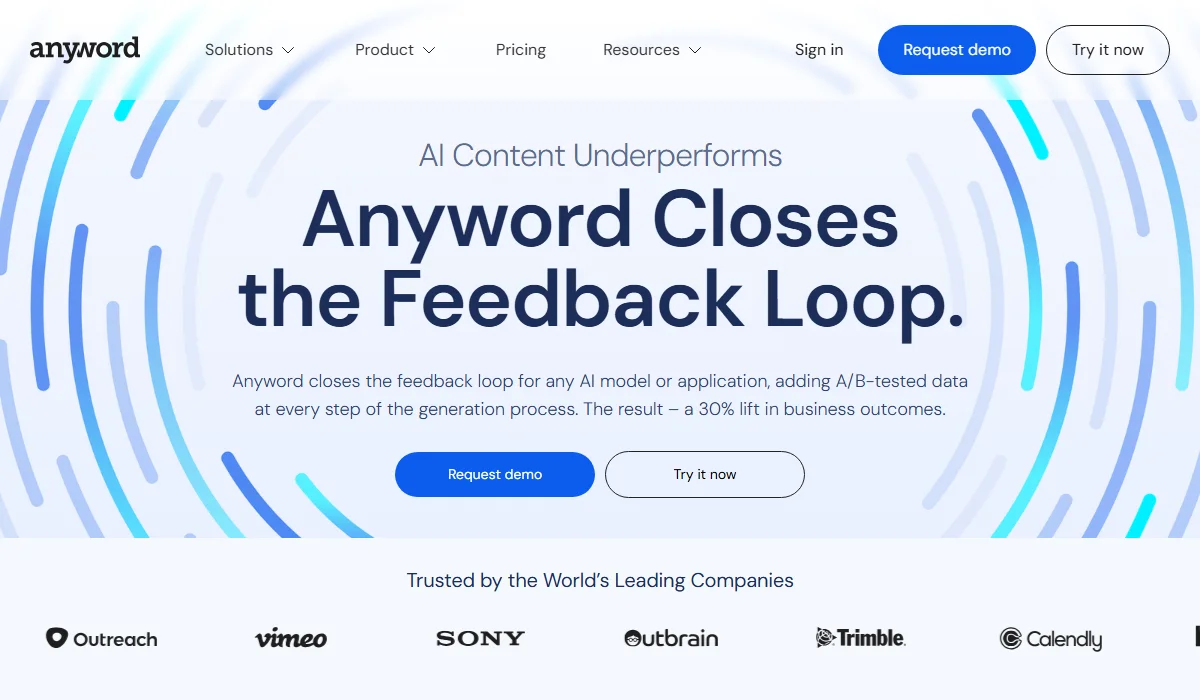 Anyword predicts copy performance with its AI-driven scoring system