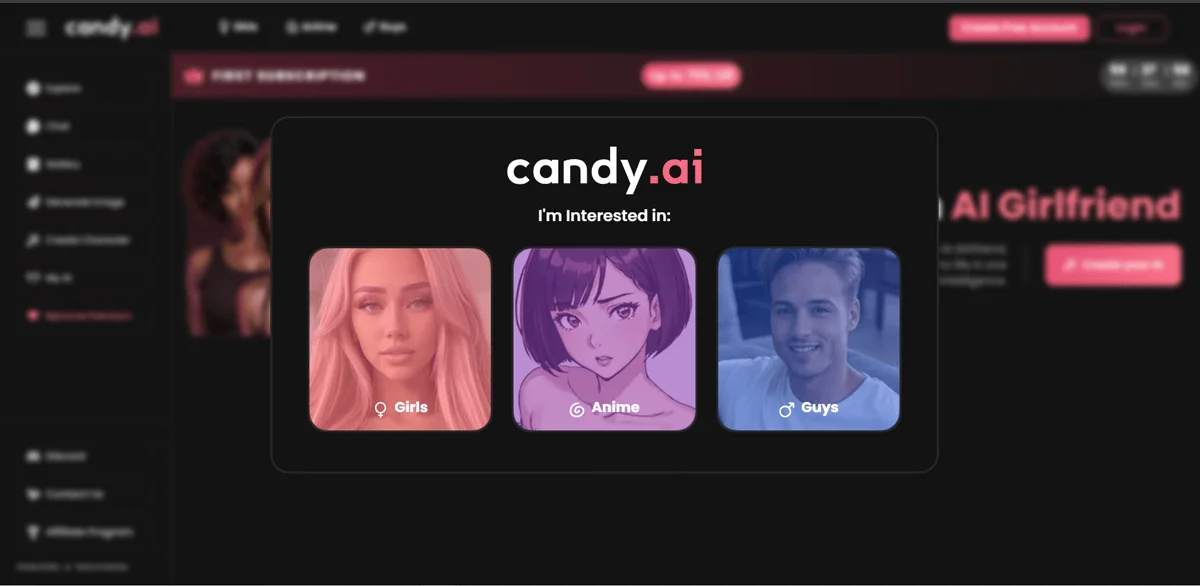 Candy AI provides realistic, high-quality girlfriend experience