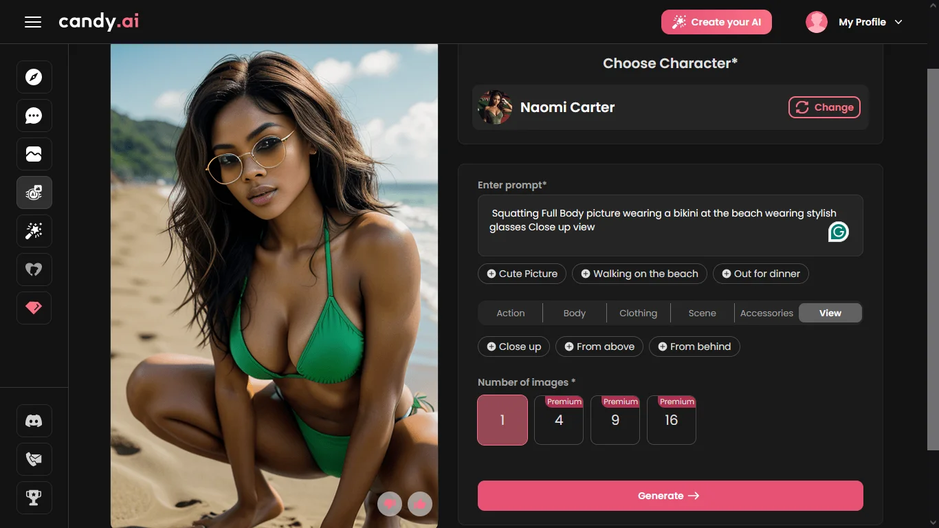 Candy AI polished the build interface and visual focus