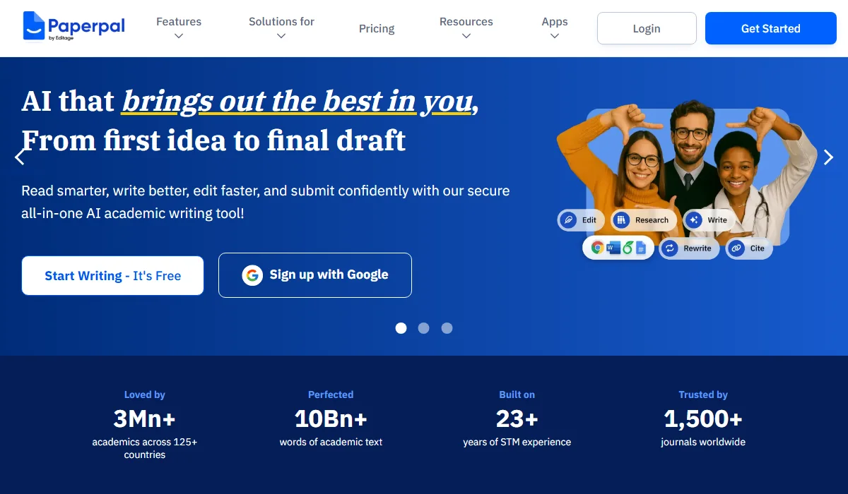 Paperpal understands complex academic language