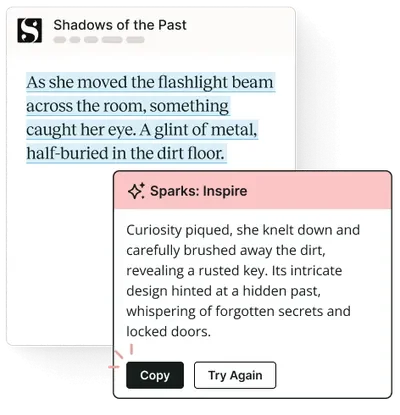 ProWritingAid's AI Sparks offers Edit and Inspire, but has strict daily limits