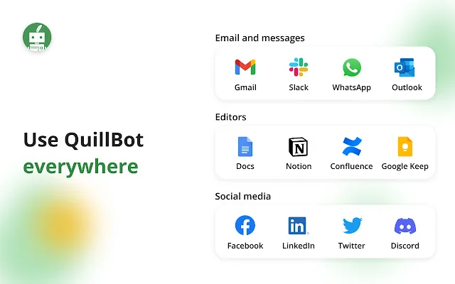 The Quillbot extension seamlessly integrates into the daily writing workflow
