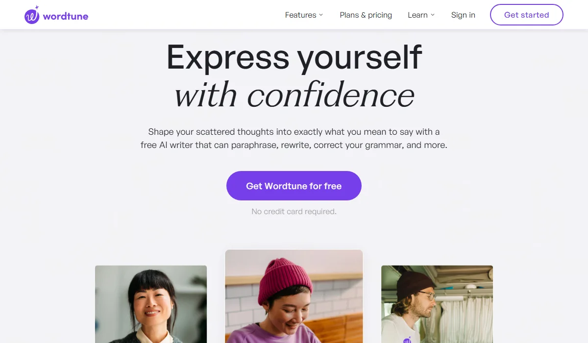 Wordtune is a smart tool for rewriting and refinement