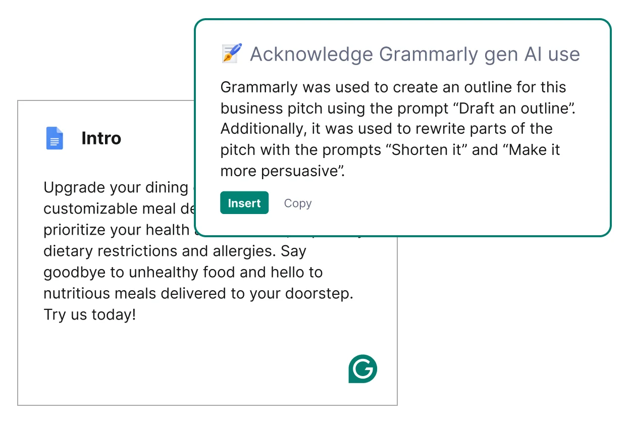 Grammarly lacks specialized academic writing tools. 