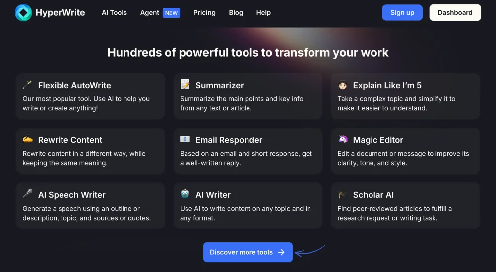 HyperWrite lacks sophisticated reasoning for complex problem-solving.