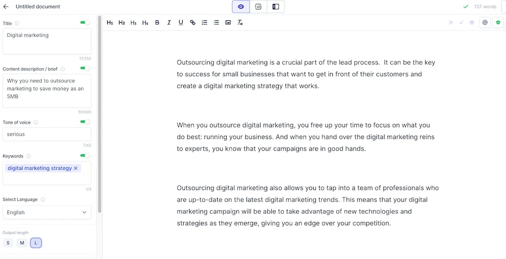 Jasper uses marketing templates and agents for strategic campaign brainstorming.
