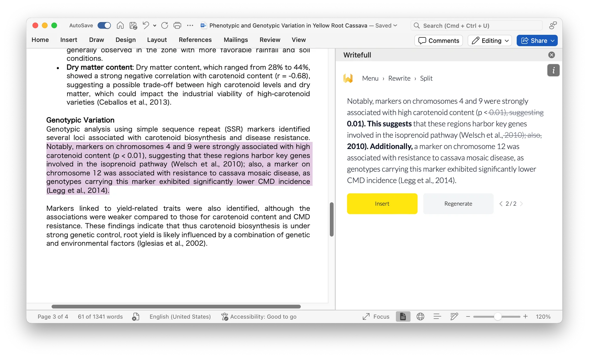 Writefull Academizer ensures a formal academic tone. 