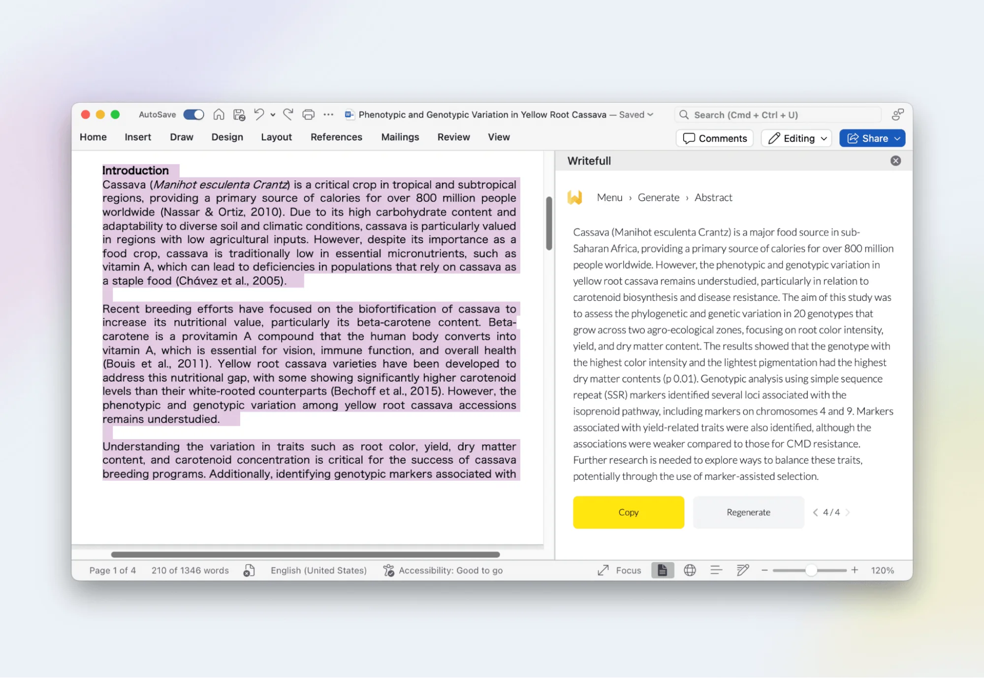 Writefull excels in academic language correction accuracy. 